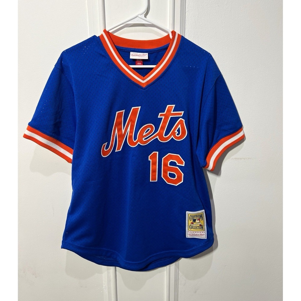 Mitchell Ness Dwight Gooden Mets 1986 Jersey #16 Mens 40 M Cooperstown BP